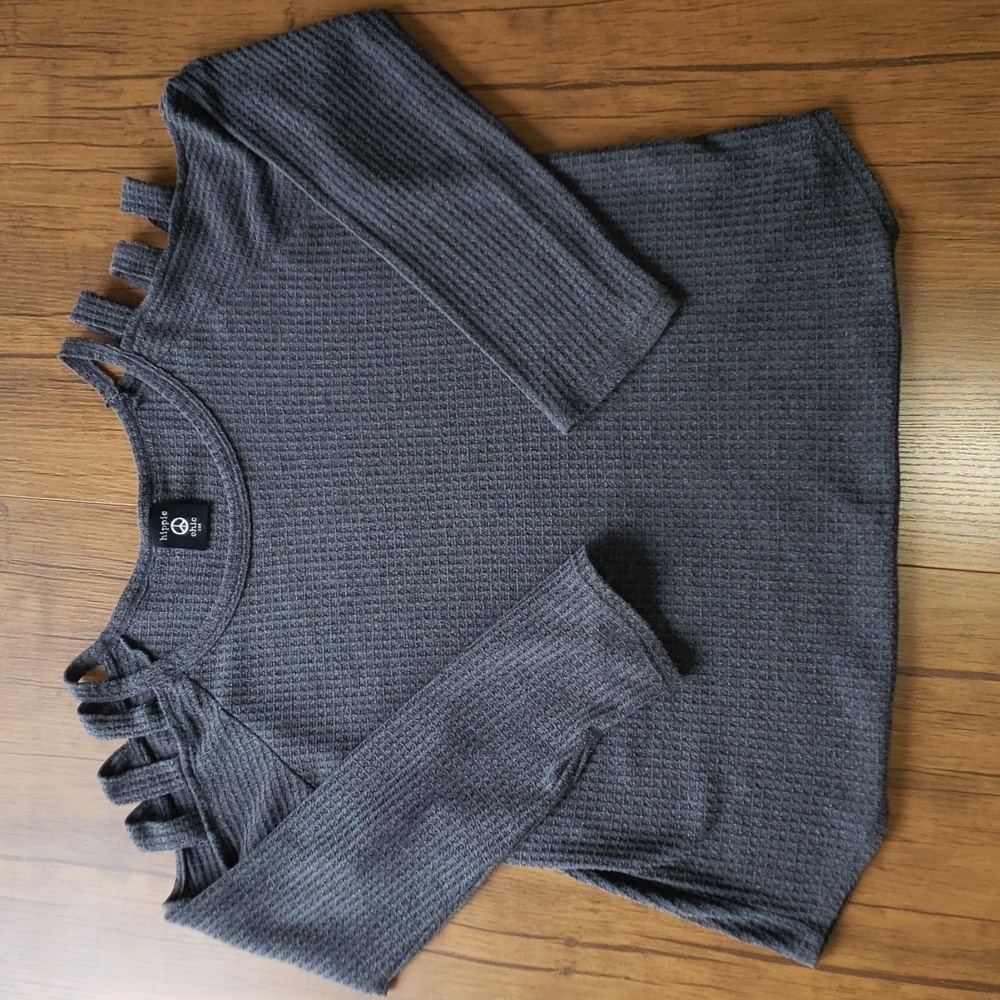 Hippie Chic Cold Shoulder Knit Top